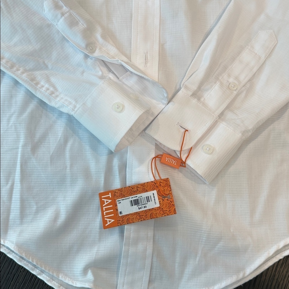 Tallia white Casual Button Down Shirt - Picture 4 of 5